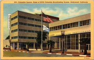 California Hollywood Columbia Square Home Of KNX Columbia Broadcasting 1951