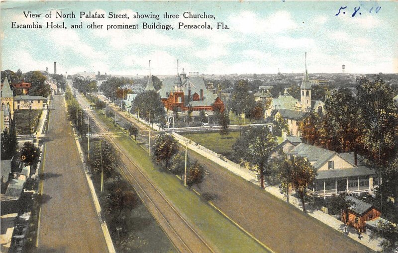 br105626 north palafax street showing three churches pensacola florida