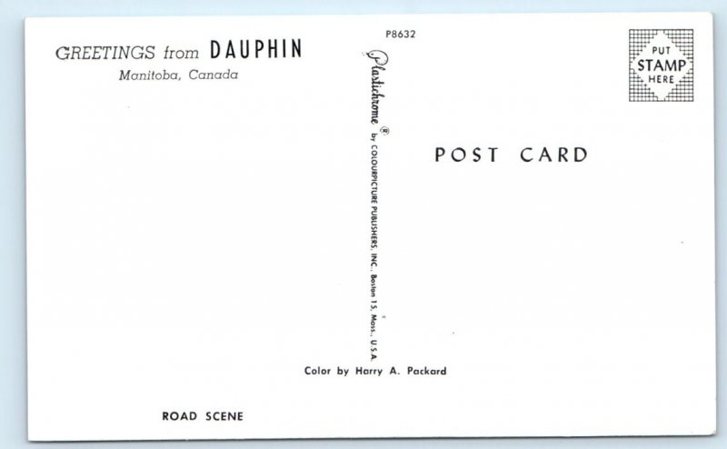 Greetings from Dauphin - Manitoba - CANADA Postcard
