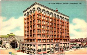 Indianapolis, Indiana - The Traction Terminal Building - c1940