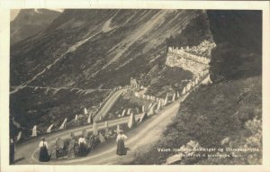 Norway Veien Mellom Geiranger og Djupvasshytta RPPC 05.81