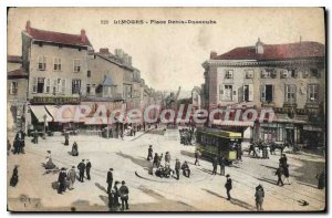 Old Postcard Limoges Place Denis Dussoubs