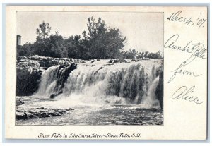 Sioux Falls South Dakota SD Postcard Sioux Falls Big Sioux River c1910 Vintage