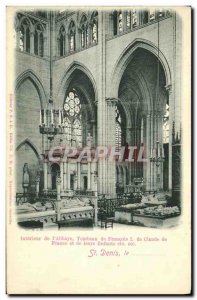 Old Postcard Abbaye De Saint Denis Interior Tomb of Francois 1er Claude of Fr...