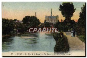 Old Postcard Amiens The Banks of the Somme