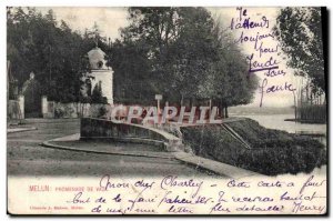 Old Postcard Melun Promenade De Vaux