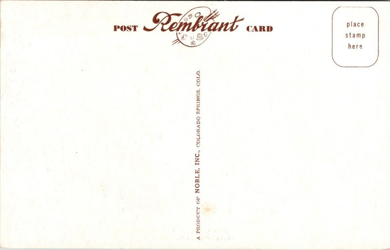 Greetings from Montpelier Idaho Postcard fall foliage