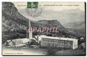 Old Postcard The Alps Our Lady of Laus The Convent and Church