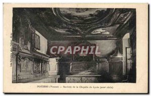 Postcard Poitiers Old Sacristy of the Chapel of the Lycee