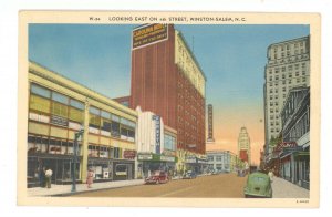 NC - Winston-Salem. 4th Street looking East ca 1936