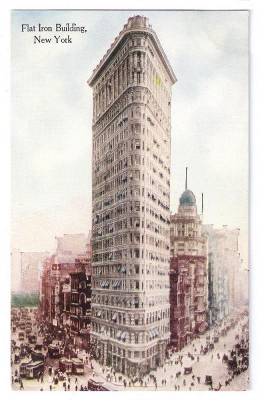 Flatiron Building New York NY Vintage ca 1910 Postcard