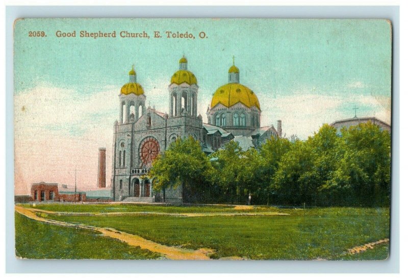 c. 1910 Good Shepherd Church, E. Toledo, OH. Postcard P16 