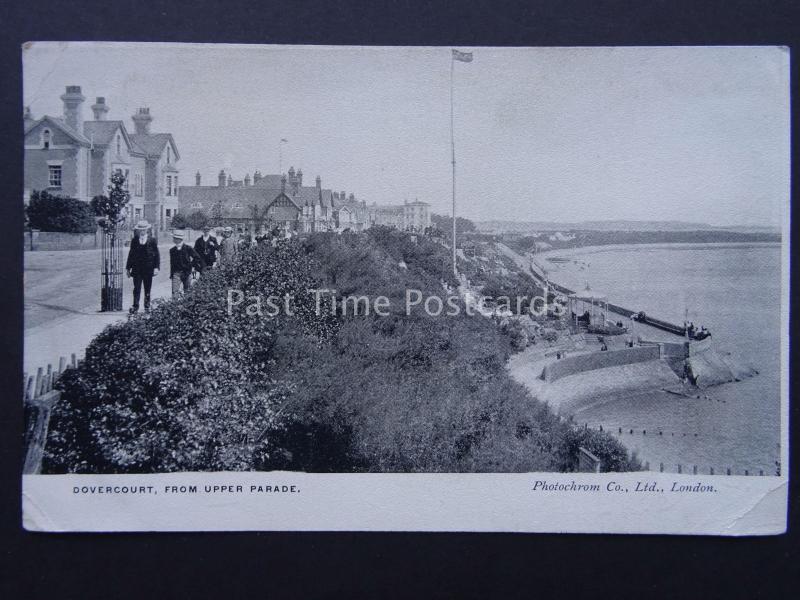 Essex DOVERCOURT from Upper Parade & BANDSTAND c1905 Postcard by Photochrome