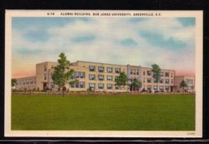 South Carolina colour PC Alumni Bldg Bob Jones University Greenville, unused