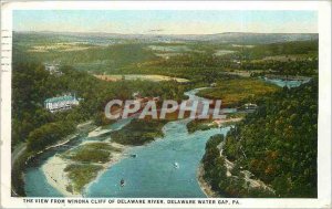 Old Postcard The View from cliff winona of Delaware River Delaware Water Gap