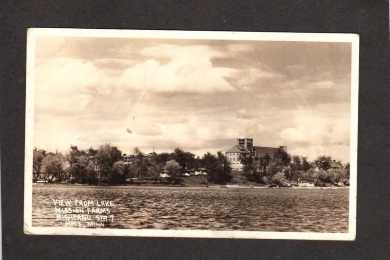 MN Lake Mission Farms Highland Str 1 Minneapolis Minnesota Real Photo Postcard