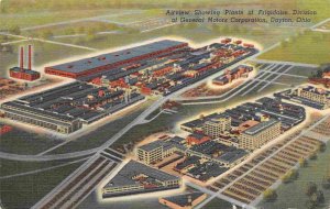 Frigidaire Refrigerator Range Household Appliance Factories Dayton Ohio postcard