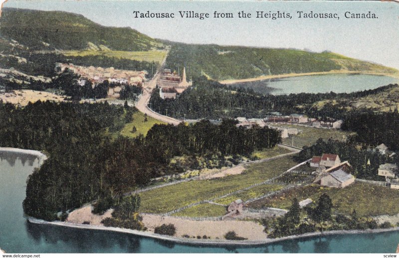 TADOUSAC, Quebec, Canada, 1900-1910s; Tadousac Village From The Heights