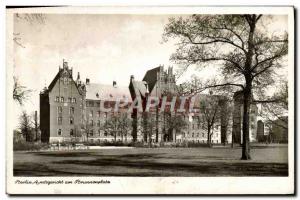 Postcard Old Amtsgericht Berlin Am Brunnenplatz