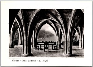 Ravello - Villa Cimbrone La Cripta Ocean View Real Photo RPPC Postcard