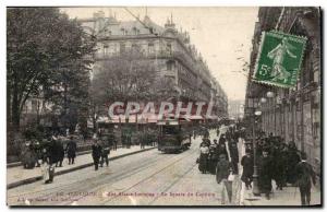 Tououse - Rue d & # 39Alsace Lorraine - Capitol Street - tram - Old Postcard