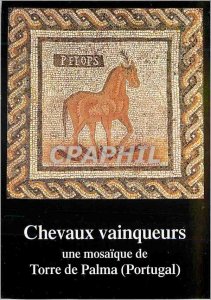 Modern Postcard Exhibition Cultural Center C Gulbenkian Horses winners Portug...