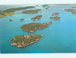 Pre-1980 AERIAL VIEW Thousand Islands - Heart Island New York NY A5031