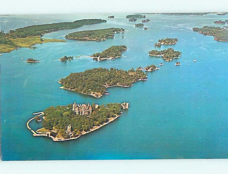 Pre-1980 AERIAL VIEW Thousand Islands - Heart Island New York NY A5031