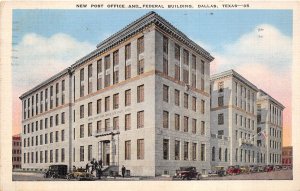 Dallas Texas 1943 Postcard New Post office & Federal Building