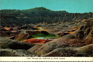 South Dakota Road Through The Badlands