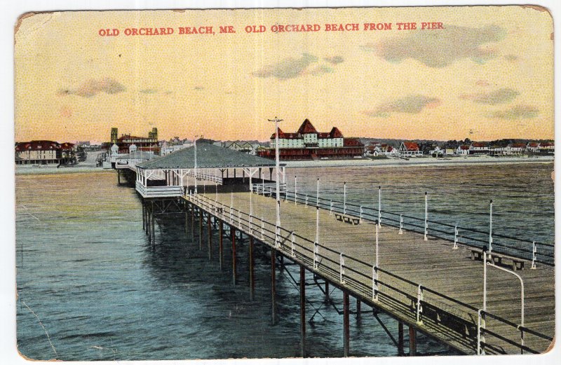 Old Orchard Beach, Me, Old Orchard Beach From The Pier