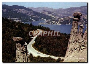 Modern Postcard The Hautes Alpes Serre Poncon Capped Young Ladies