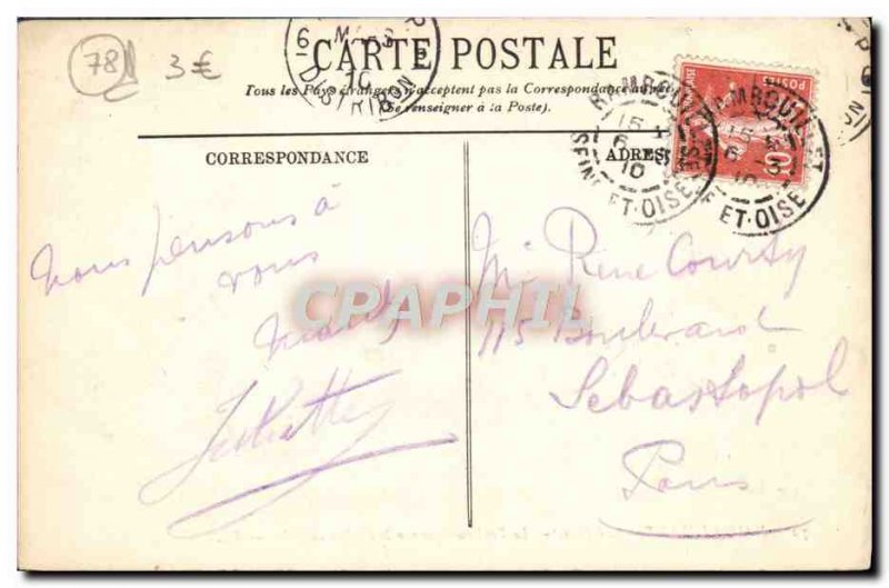Old Postcard Rambouillet Park's rustic bridge over the English River