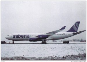 SABENA Airlines Airbus A 340  Jet Airplane , 80-90s