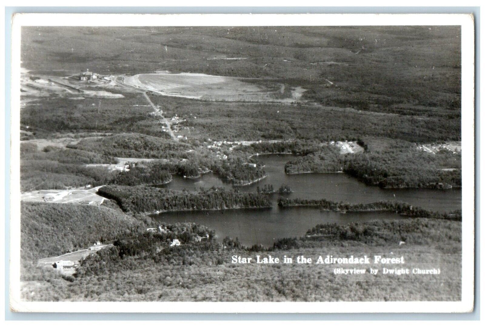 1956 Star Lake In The Adirondack Forest Star Lake New York RPPC Photo