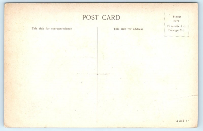 Fire Engine Station Department Panama Canal Postcard