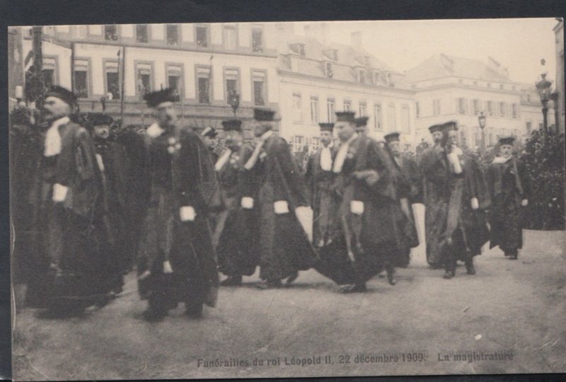 Belgium Postcard - Funerailles De Roi Leopold II, 22 Decembre 1909, La Magist...