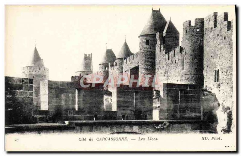 Old Postcard Cite Carcassonne bitches