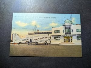 Mint USA Aviation Postcard Newark Airport NJ New Administration Building