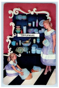 1957 Tupperware Advertising Party Price is Right Showcase Lebanon OH Postcard