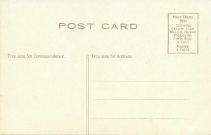 Postcard Aeroplane Wilbur Wrights Brothers Divided Unposted