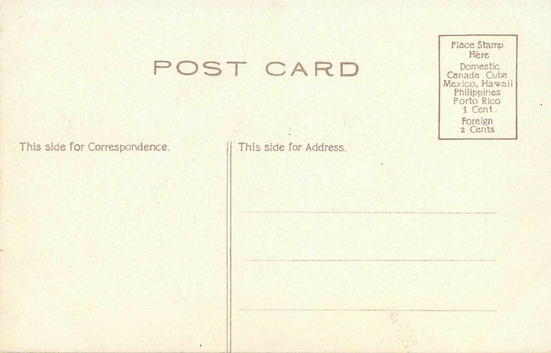 Postcard Aeroplane Wilbur Wrights Brothers Divided Unposted