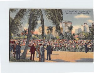 Postcard Crowd at the Bandshell in Bayfront Park Miami Florida USA