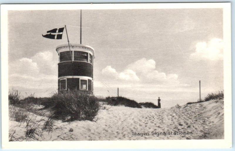 SKAGEN, DENMARK   SIGNALSTATIONEN     Postcard