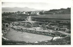 Tunisia Carthage amphiteater ruins photo postcard