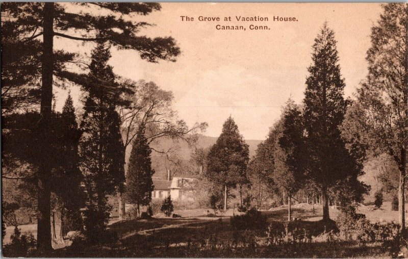The Grove at Vacation House, Canaan CT Vintage Postcard M70