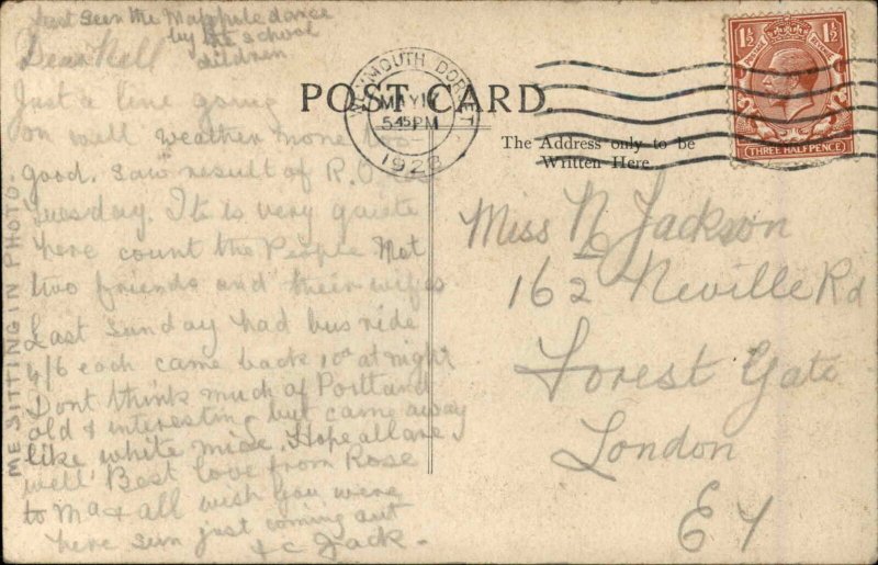 Vintage Postcard Upwey DORSET Wishing Well