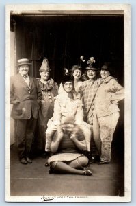 c1905 Halloween Party Costume Cincinnati Ohio OH RPPC Photo Antique Postcard