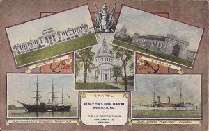 US NAVY, USS Olympia, Annapolis MD, Naval Academy, Street Railway Promo, 1910s