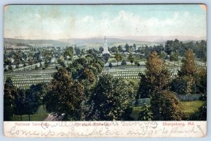 1907 NATIONAL CEMETERY ANTIETAM BATTLEFIELD SHARPSBURG MARYLAND MD POSTCARD